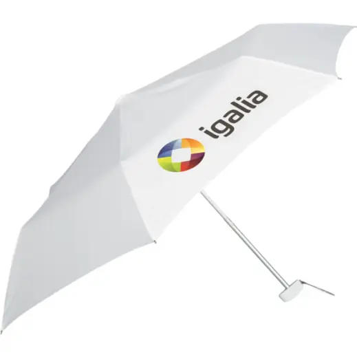 Rainbow Compact Umbrella Solid White
